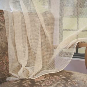 Bézs organza fényáteresztő függöny