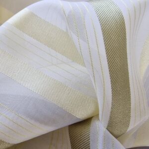 Voile pasztel sárga-zöld csíkos fényáterszető függöny